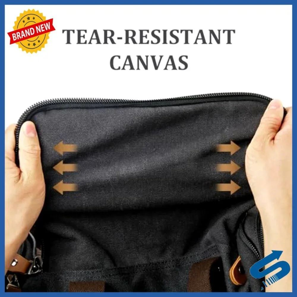 Canvas Travel Duffel Bag Expandable Weekend Overnight Carry On Luggage